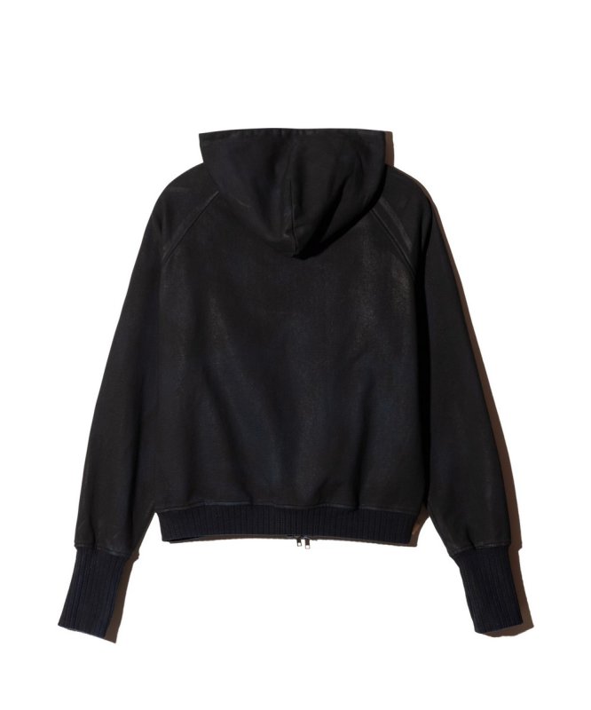 画像3: 【glamb 2026 Autumn先行予約】glamb グラム / Paraffin Coated High Neck Hoodie (2色展開) (3)