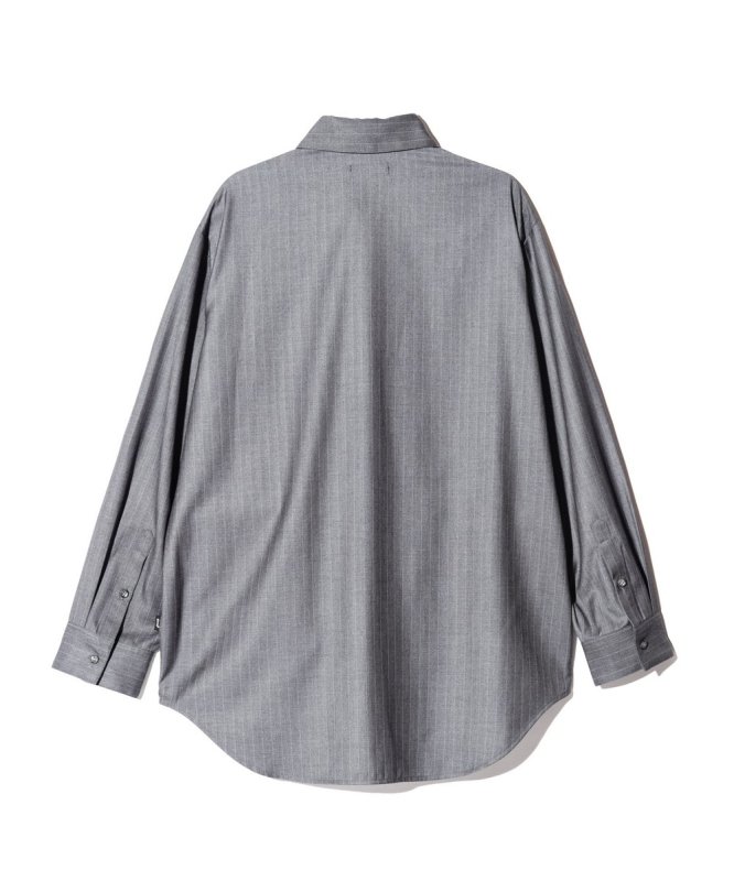 画像2: 【glamb 2026 Autumn先行予約】glamb グラム / Suit Fabric Oversize Shirt (3色展開) (2)