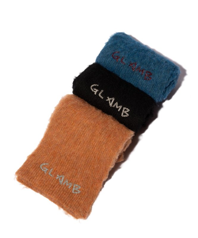 画像2: 【glamb 2026 Autumn先行予約】glamb グラム / Beads Logo Muffler (3色展開) (2)