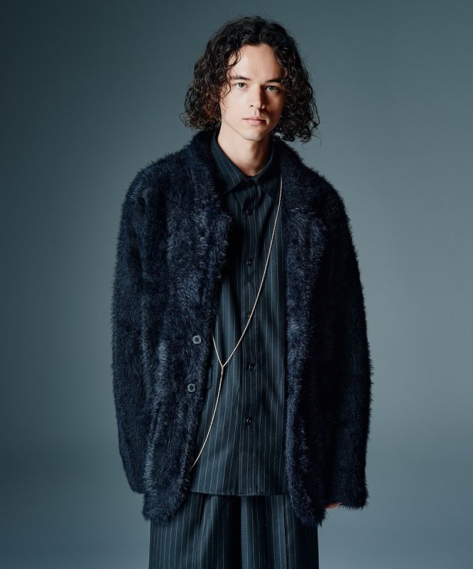 画像8: 【glamb 2026 Autumn先行予約】glamb グラム / Nylon Feather Tailored Jacket (2色展開) (8)