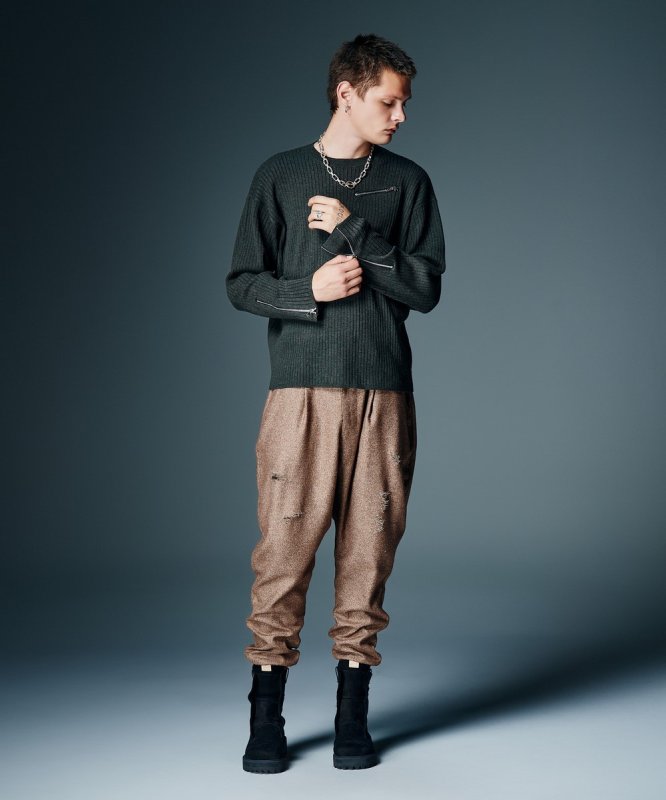 画像9: 【glamb 2026 Autumn先行予約】glamb グラム / Tweed Jogger Pants (2色展開) (9)