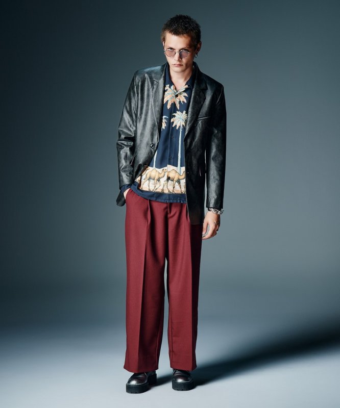 画像12: 【glamb 2026 Autumn先行予約】glamb グラム / Synth Leather Tailored Jacket (2色展開) (12)