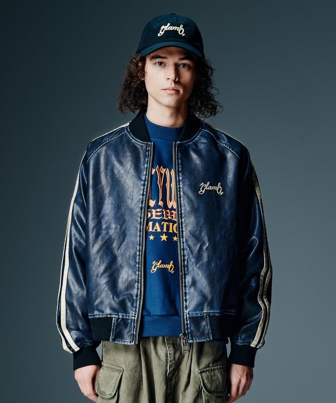 画像10: 【glamb 2026 Autumn先行予約】glamb グラム / Fade Leather Track Jacket (2色展開) (10)