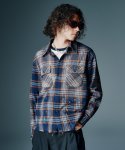 画像7: 【glamb 2026 Autumn先行予約】glamb グラム / Paint Splash Check Shirt (2色展開) (7)