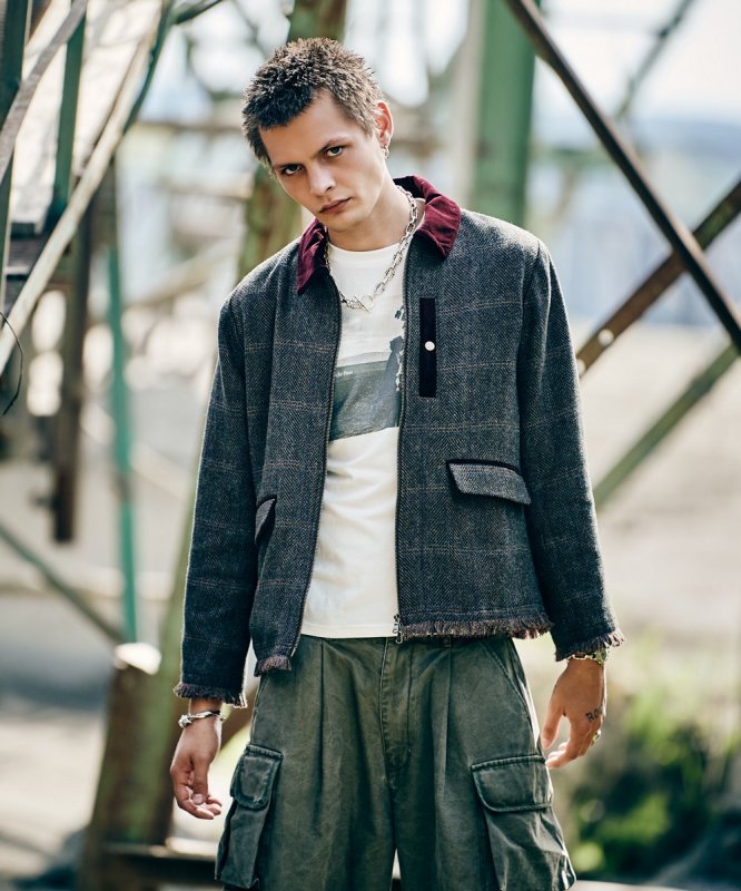 画像18: 【glamb 2026 Autumn先行予約】glamb グラム / Tweed Combination Blouson (3色展開) (18)