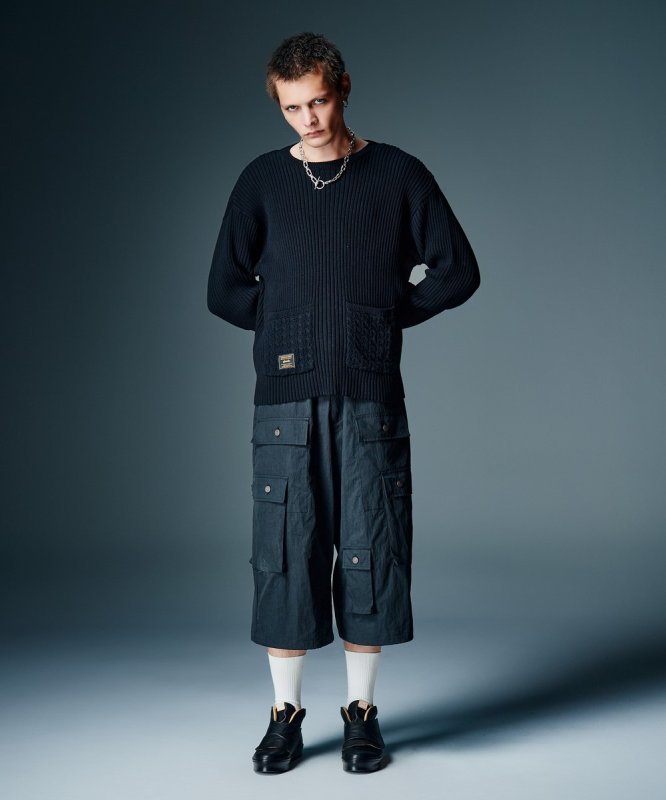 画像11: 【glamb 2026 Autumn先行予約】glamb グラム / Asymmetry Cropped Cargo Pants (2色展開) (11)