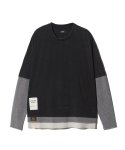 画像2: 【glamb 2026 Autumn先行予約】glamb グラム / Ticket Tag Tri Layered Cutsew (3色展開) (2)