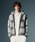 画像4: 【glamb 2026 Autumn先行予約】glamb グラム / Check Knit Hoodie (2色展開) (4)