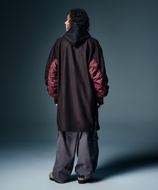 画像15: 【glamb 2026 Autumn先行予約】glamb グラム / Melton MA-1 Coat (2色展開) (15)