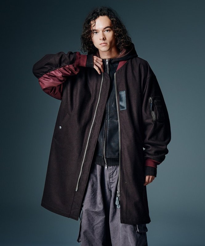 画像10: 【glamb 2026 Autumn先行予約】glamb グラム / Melton MA-1 Coat (2色展開) (10)