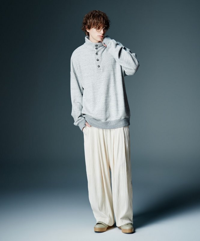 画像5: 【glamb 2026 Autumn先行予約】glamb グラム / Henley High Neck Sweat (2色展開) (5)