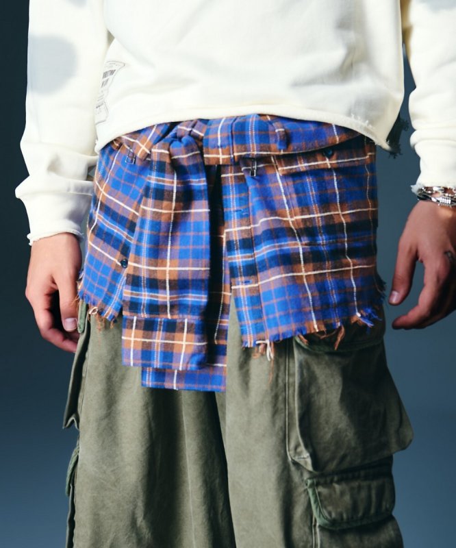 画像4: 【glamb 2026 Autumn先行予約】glamb グラム / Check Shirt Bag (2色展開) (4)