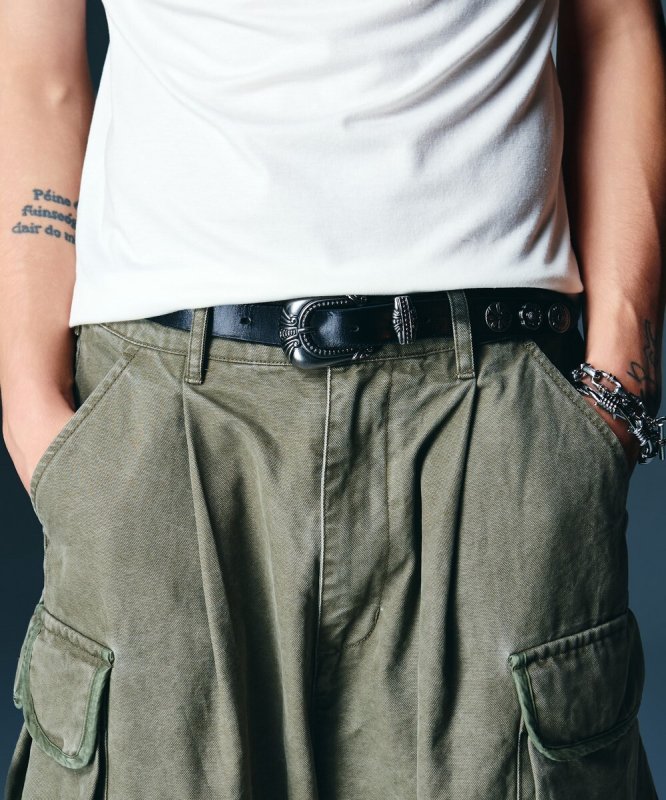 画像2: 【glamb 2026 Autumn先行予約】glamb グラム / Western Charm Belt (1色展開) (2)