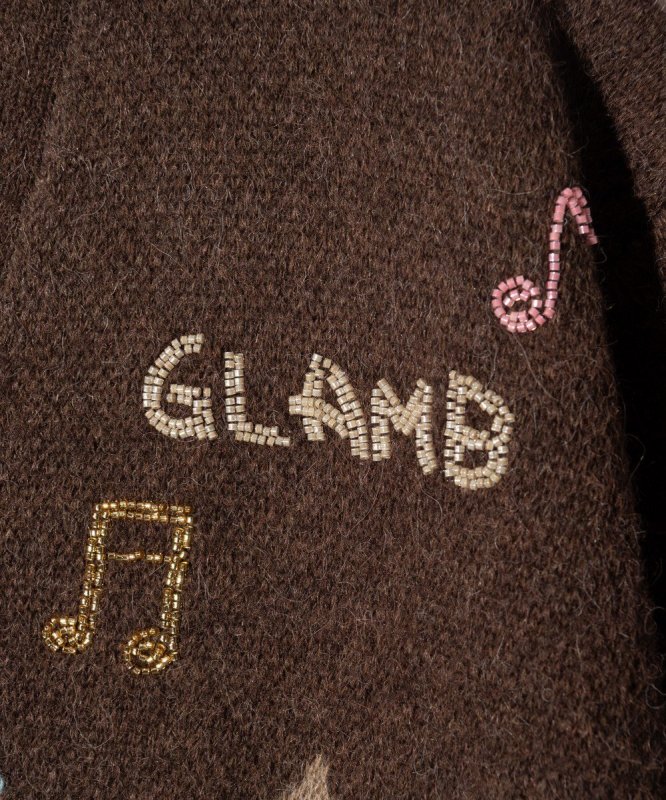 画像17: 【glamb 2026 Autumn先行予約】glamb グラム / Beadswork Argyle Cardigan (2色展開) (17)