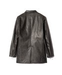 画像3: 【glamb 2026 Autumn先行予約】glamb グラム / Synth Leather Tailored Jacket (2色展開) (3)
