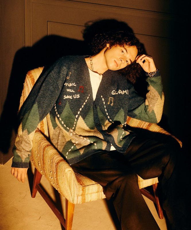 画像15: 【glamb 2026 Autumn先行予約】glamb グラム / Beadswork Argyle Cardigan (2色展開) (15)