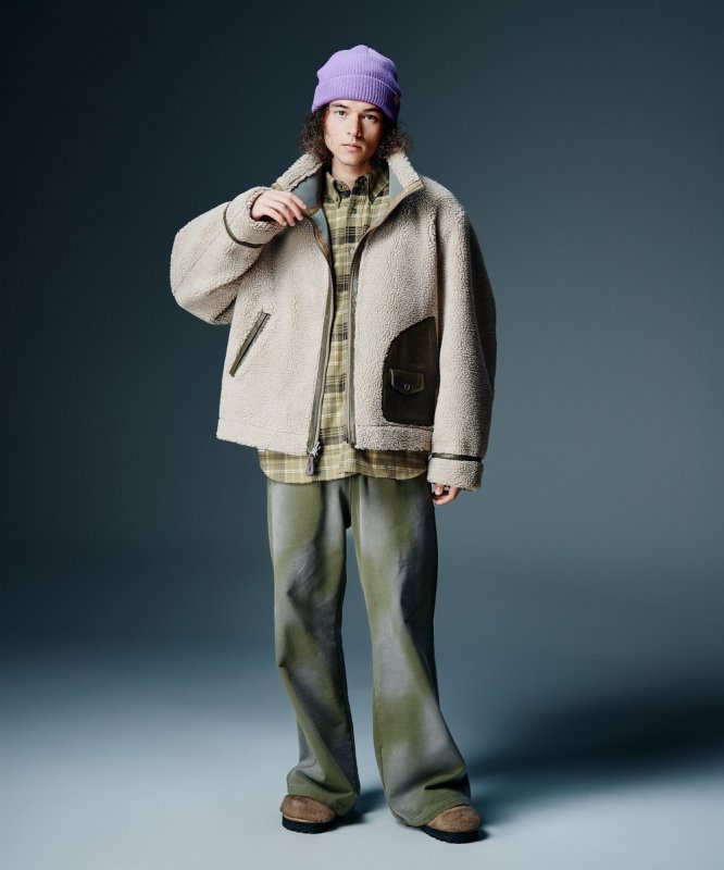画像23: 【glamb 2026 Autumn先行予約】glamb グラム / Synth Mouton Reversible Jacket (2色展開) (23)