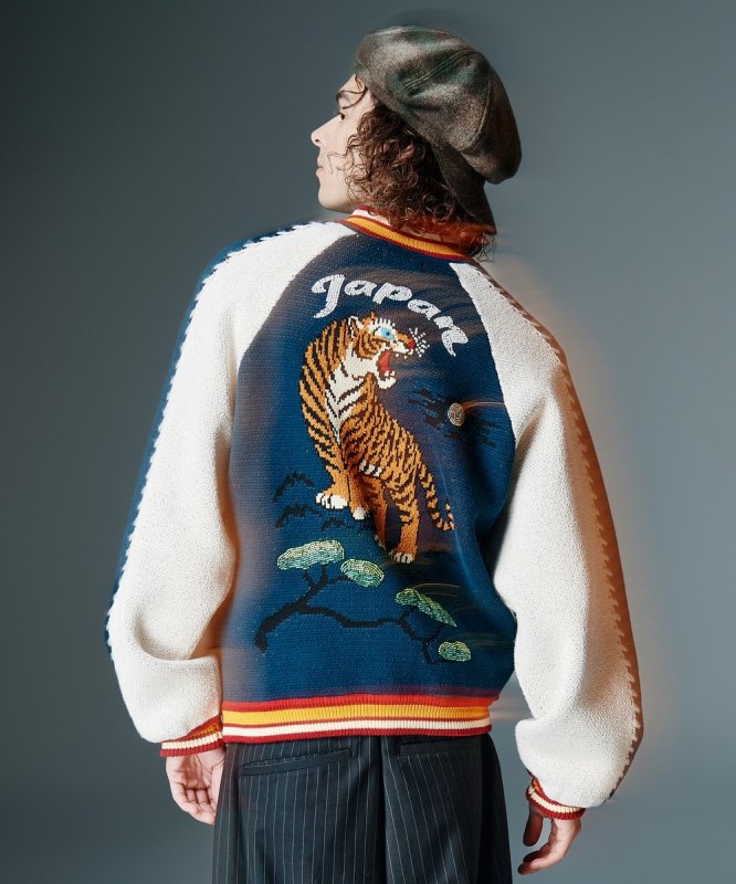 画像11: 【glamb 2026 Autumn先行予約】glamb グラム / Peace Tiger Knit Ska Jumper (3色展開) (11)