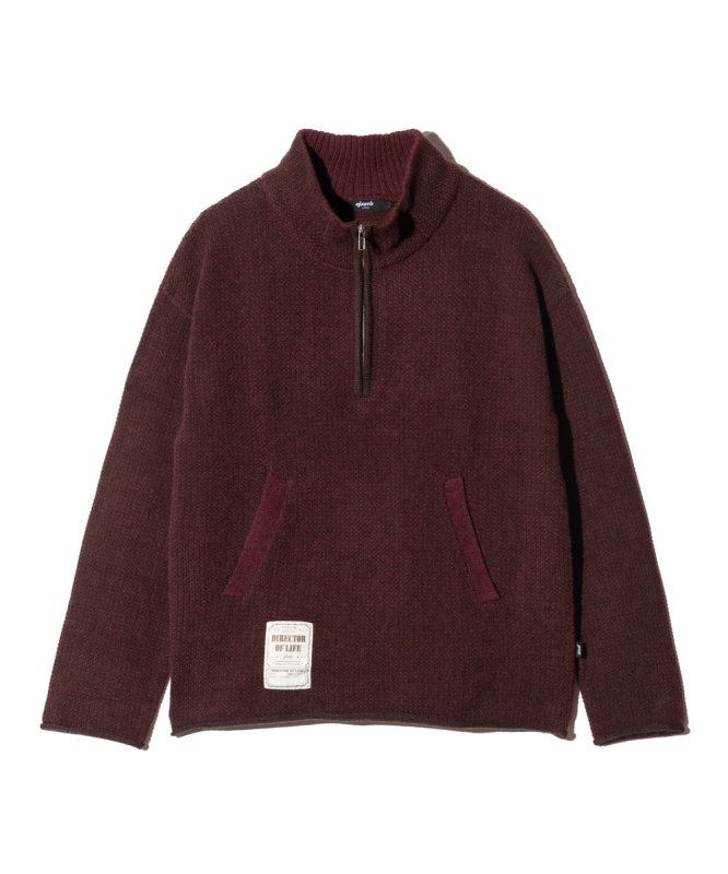 画像2: 【glamb 2026 Autumn先行予約】glamb グラム / High Neck Half Zip Knit (2色展開) (2)