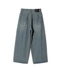 画像3: 【glamb 2026 Autumn先行予約】glamb グラム / Leather Combination Wide Denim (2色展開) (3)