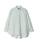 画像2: 【glamb 2026 Autumn先行予約】glamb グラム / Stripe Logo Oxford Shirt (2色展開) (2)