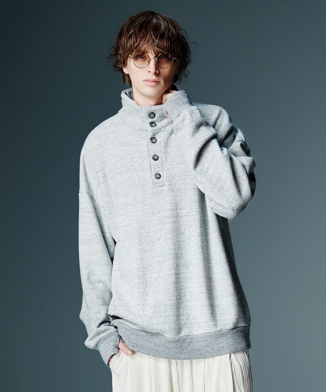 画像3: 【glamb 2026 Autumn先行予約】glamb グラム / Henley High Neck Sweat (2色展開) (3)
