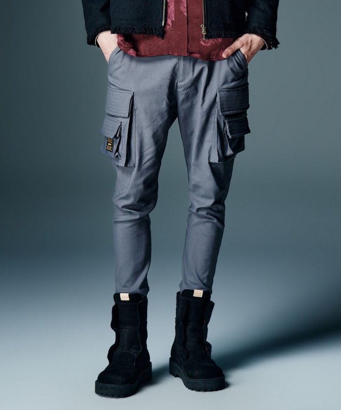画像4: 【glamb 2026 Autumn先行予約】glamb グラム / Sarrouel Rib Cargo Pants (2色展開) (4)