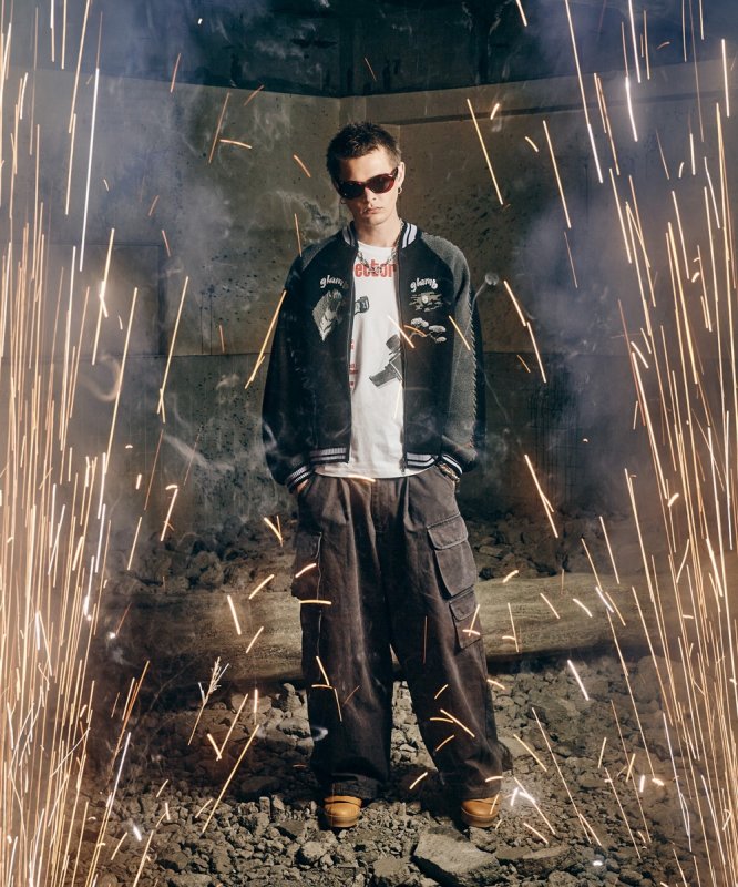 画像24: 【glamb 2026 Autumn先行予約】glamb グラム / Fade Asymmetry Cargo Pants (3色展開) (24)