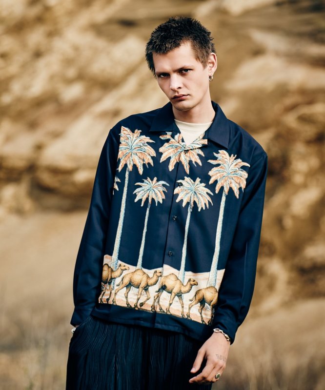 画像12: 【glamb 2026 Autumn先行予約】glamb グラム / Desert Parade Aloha Shirt (2色展開) (12)