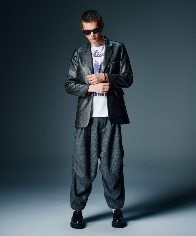 画像7: 【glamb 2026 Autumn先行予約】glamb グラム / Knee Tuck Check Pants (2色展開) (7)