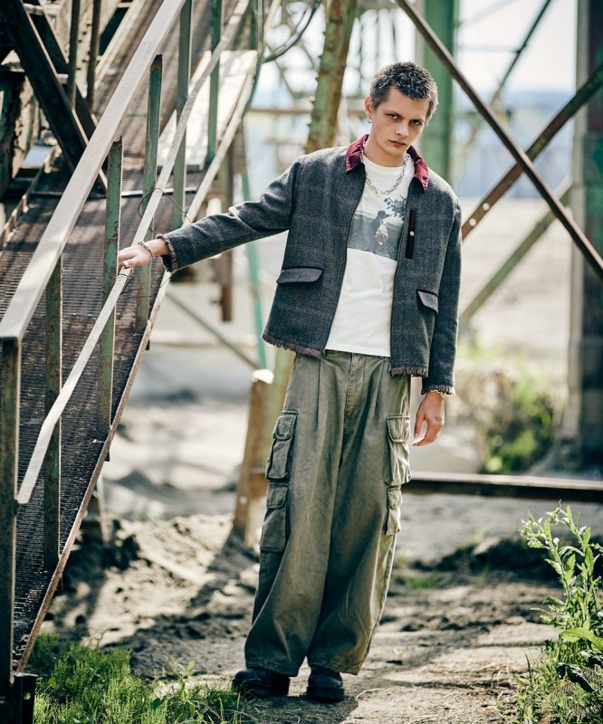 画像23: 【glamb 2026 Autumn先行予約】glamb グラム / Fade Asymmetry Cargo Pants (3色展開) (23)