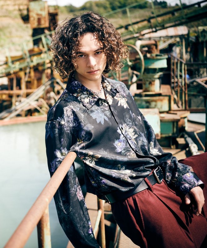 画像16: 【glamb 2026 Autumn先行予約】glamb グラム / Nightfall Flower Shirt (2色展開) (16)