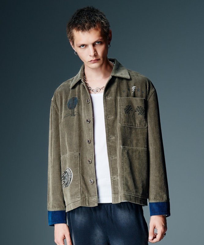 画像7: 【glamb 2026 Autumn先行予約】glamb グラム / Good Luck Corduroy Shirt (2色展開) (7)