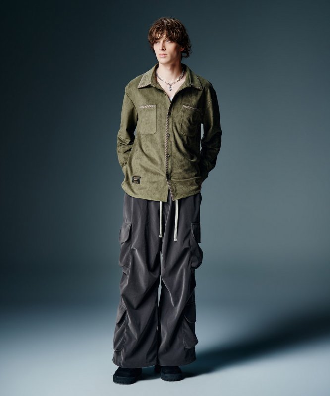 画像12: 【glamb 2026 Autumn先行予約】glamb グラム / Velour Pajamas Shirt (2色展開) (12)