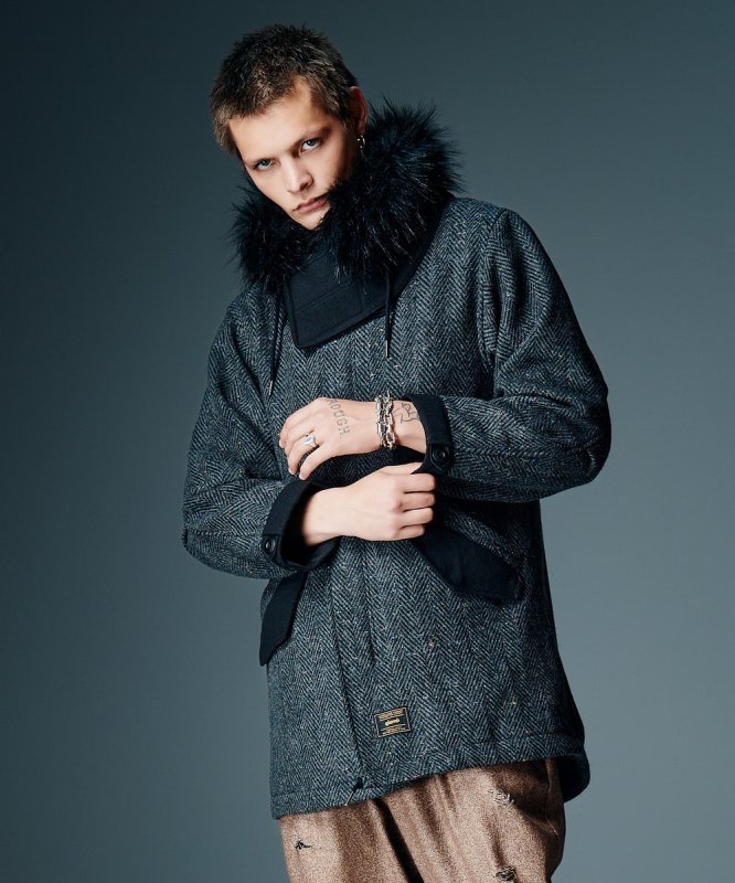 画像15: 【glamb 2026 Autumn先行予約】glamb グラム / High Neck Mods Coat (3色展開) (15)