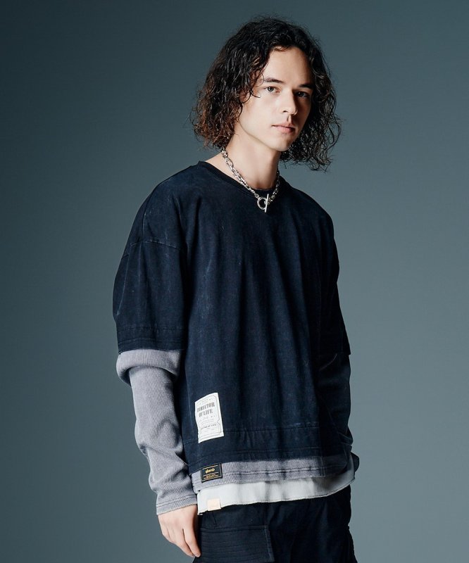画像5: 【glamb 2026 Autumn先行予約】glamb グラム / Ticket Tag Tri Layered Cutsew (3色展開) (5)