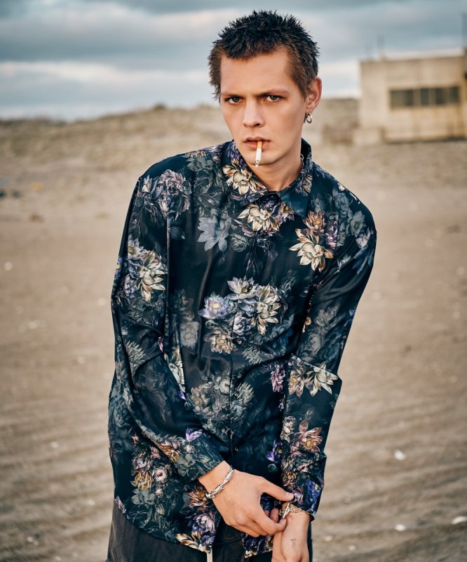 画像10: 【glamb 2026 Autumn先行予約】glamb グラム / Nightfall Flower Shirt (2色展開) (10)