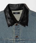 画像8: 【glamb 2026 Autumn先行予約】glamb グラム / Leather Combination Denim Set Up (2色展開) (8)