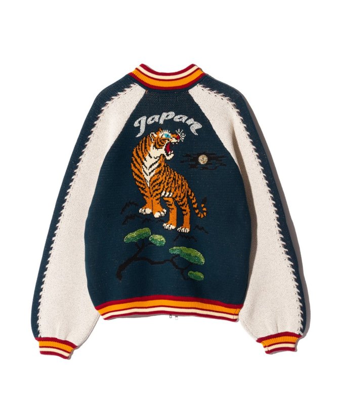 画像4: 【glamb 2026 Autumn先行予約】glamb グラム / Peace Tiger Knit Ska Jumper (3色展開) (4)