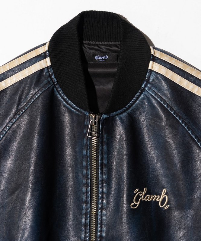 画像4: 【glamb 2026 Autumn先行予約】glamb グラム / Fade Leather Track Jacket (2色展開) (4)