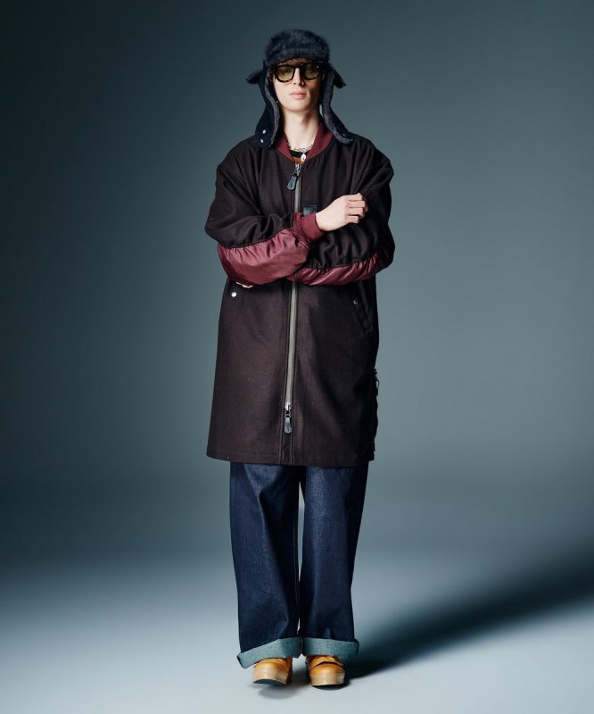 画像14: 【glamb 2026 Autumn先行予約】glamb グラム / Melton MA-1 Coat (2色展開) (14)