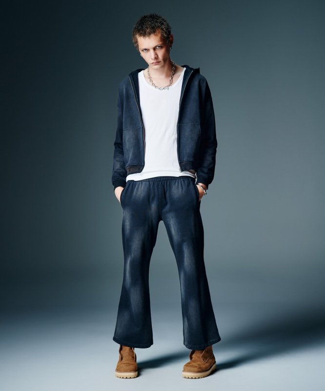 画像13: 【glamb 2026 Autumn先行予約】glamb グラム / Distorted Sweat Zip Hoodie (2色展開) (13)