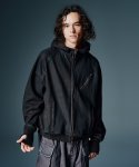 画像4: 【glamb 2026 Autumn先行予約】glamb グラム / Paraffin Coated High Neck Hoodie (2色展開) (4)