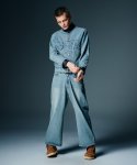 画像13: 【glamb 2026 Autumn先行予約】glamb グラム / Leather Combination Denim Jacket (2色展開) (13)