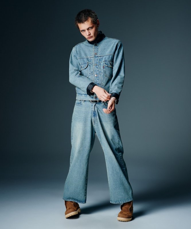 画像13: 【glamb 2026 Autumn先行予約】glamb グラム / Leather Combination Denim Jacket (2色展開) (13)