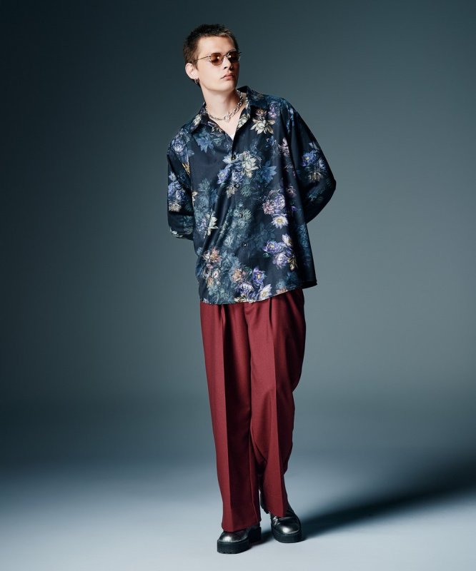 画像8: 【glamb 2026 Autumn先行予約】glamb グラム / Nightfall Flower Shirt (2色展開) (8)