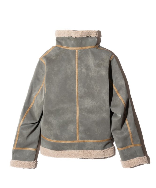 画像2: 【glamb 2026 Autumn先行予約】glamb グラム / Synth Mouton Reversible Jacket (2色展開) (2)