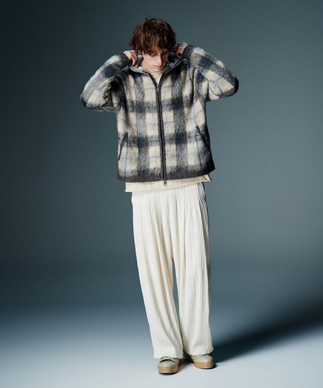 画像10: 【glamb 2026 Autumn先行予約】glamb グラム / Check Knit Hoodie (2色展開) (10)