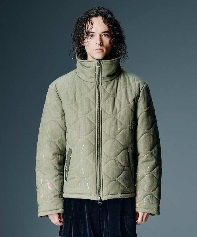 画像8: 【glamb 2026 Autumn先行予約】glamb グラム / Military Quilt Splash Jacket (2色展開) (8)