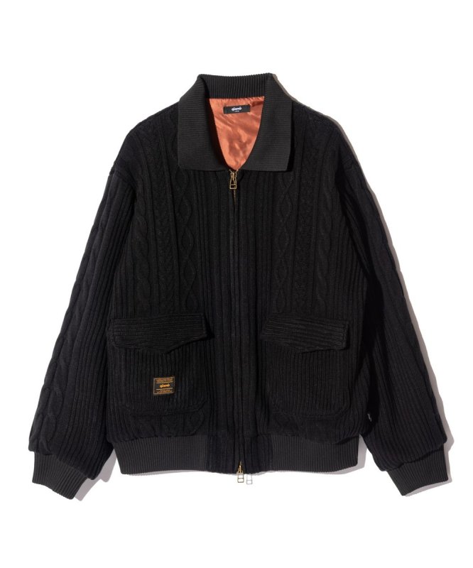 画像2: 【glamb 2026 Autumn先行予約】glamb グラム / Knit A-2 Jacket (2色展開) (2)